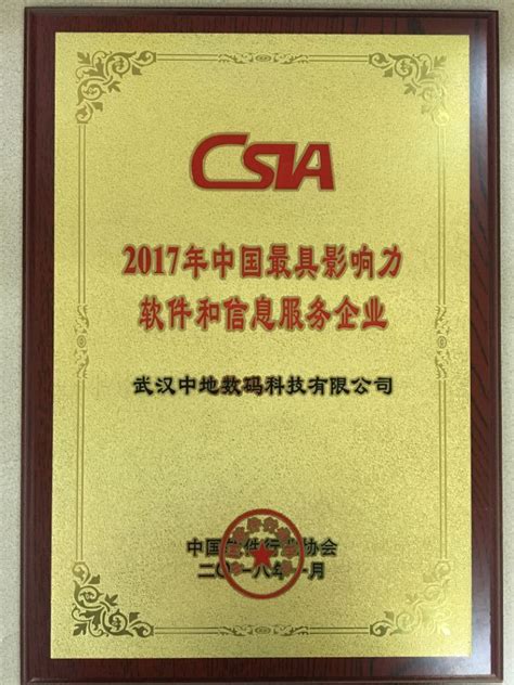 中地数码荣获2017年中国最具影响力软件和信息服务企业称号__地理信息资讯__GIS空间站-地理信息系统空间站