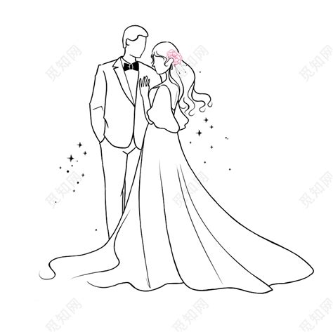 卡通可爱般配新婚夫妻png图片免费下载-素材7mQkWgega-新图网