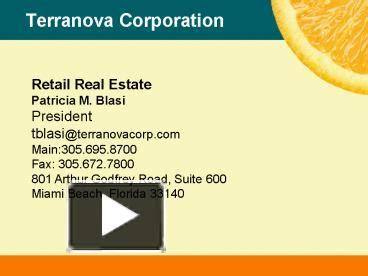PPT – Terranova Corporation PowerPoint presentation | free to view - id ...