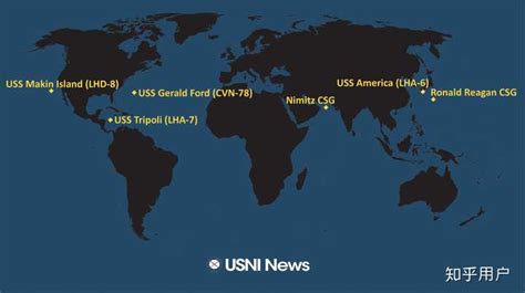 美国11艘大型核动力航母全球分布！_部署