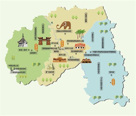 云南景点地图图片