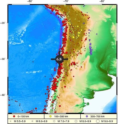 智利6.9级地震最新消息 智利地震图文位置_国际新闻_海峡网