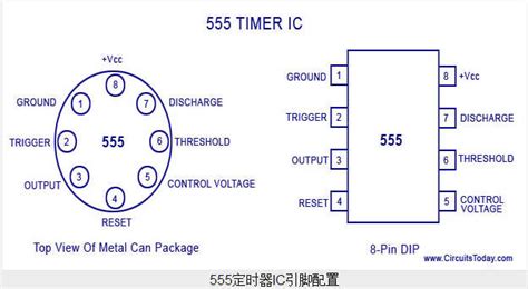 555定时器工作原理与电路图