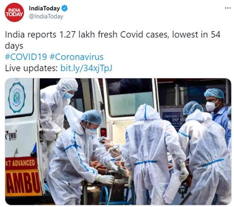 最新！印度单日新增新冠确诊病例超12.7万例，为54天以来最低