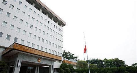 中国驻日本大使馆降半旗悼念抗疫牺牲烈士和逝世同胞_新闻频道_中国青年网