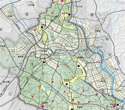 绵阳地图涪城区,街道,规划(第2页)_大山谷图库