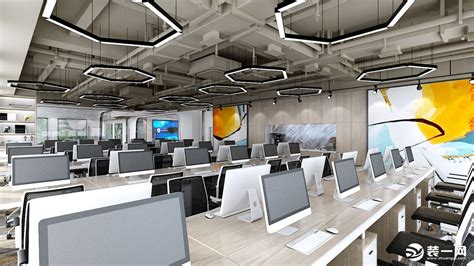 网络办公室装修设计图-青岛韩光设计公司动态