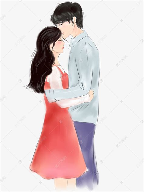动漫男女插画图片