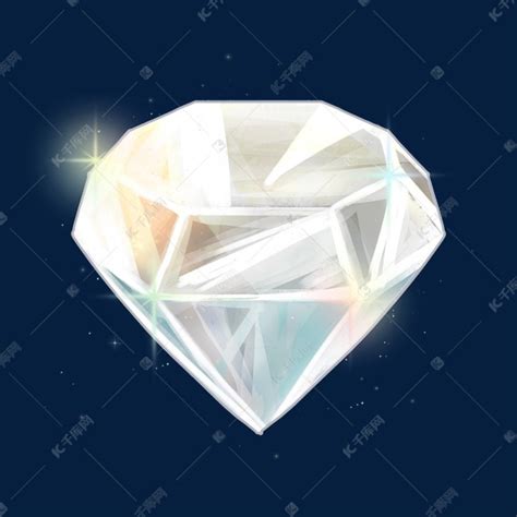 珠宝卡通圆形钻石素材图片免费下载-千库网