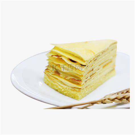 盘子里的芒果千层甜点素材图片免费下载-千库网