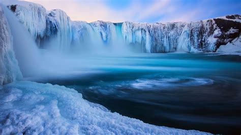 自然景观 冰岛 瀑布 冰 自然风景壁纸壁纸(风景静态壁纸) - 静态壁纸下载 - 元气壁纸