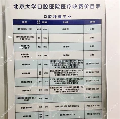 北京口腔医院种牙一般多少钱一颗，价目表帮你了解价格,种植牙-8682赴韩整形网