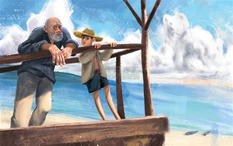 《老人与海》儿童绘本|插画|绘本|哐当哐当工作室 - 原创作品 - 站酷 (ZCOOL)