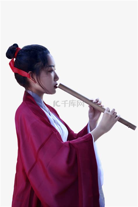 吹箫图图片