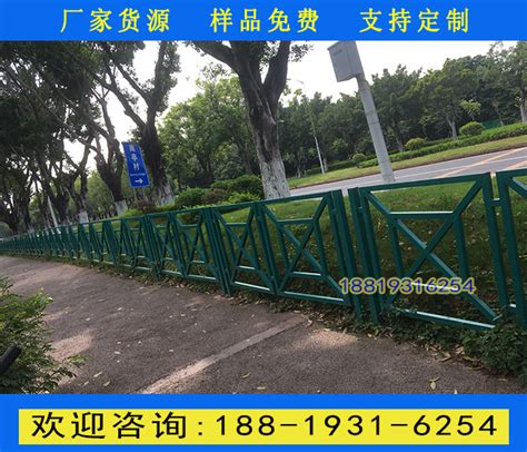 广州番禺市政栏杆厂家 热镀锌钢护栏定做 机非隔离栏杆高清图片 高清大图