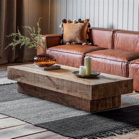 Harper&Bright Designs Living Room Mid Century Modern Rectangle Wooden ...