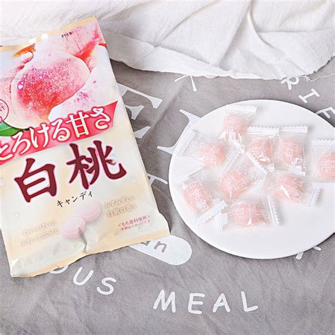日本进口白桃糖果Meito名糖冈山水蜜桃硬糖喜糖水果味糖-阿里巴巴