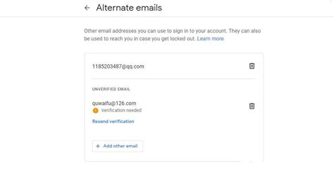 谷歌邮箱Gmail账号无法更改辅助邮箱的原因以及解决方法-贝爷号