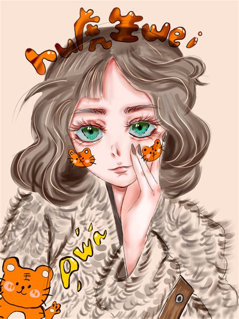 虎年头像古风女生动漫版