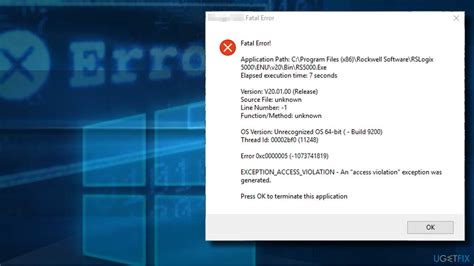How to fix “Exception Access Violation” error on Windows 10?