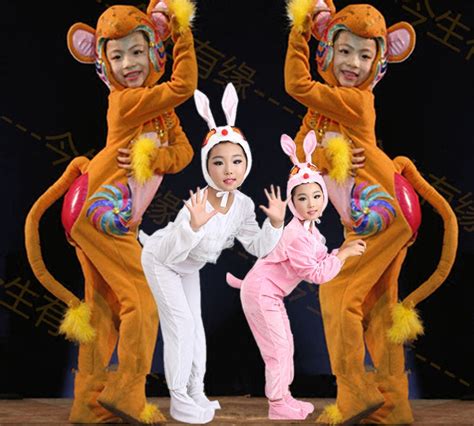 猴子妆容舞台妆儿童,化妆猴子儿童脸图片,儿童表演小猴子妆容_大山谷图库