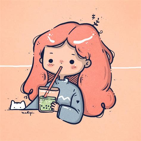 非主流手绘头像ins