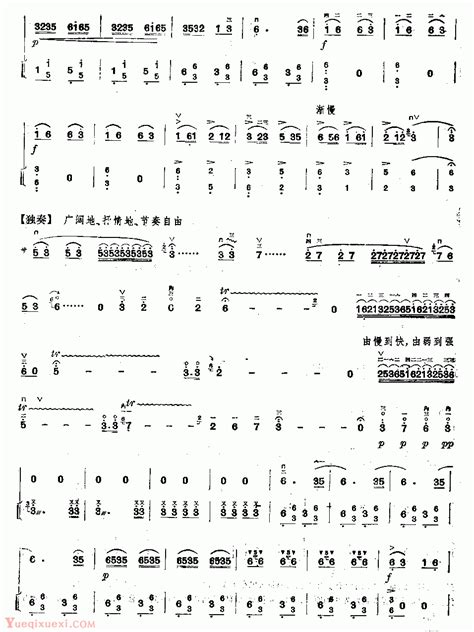 赛马-二胡曲谱 - 乐器学习网