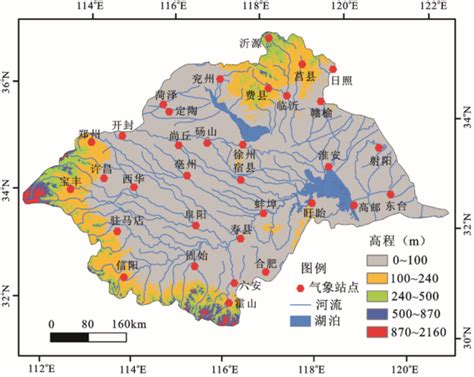淮河流域图图片