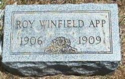Roy Winfield App (1906-1909) – Memorial Find a Grave