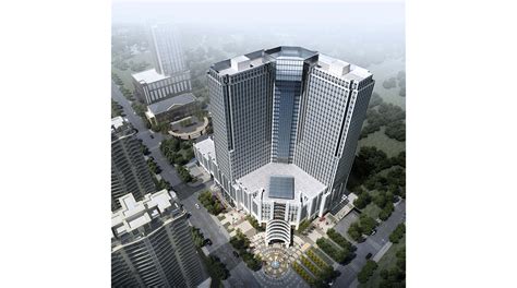 甘肃庆阳五星级酒店建筑设计-上海仑城建筑规划设计事务所
