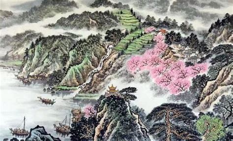 富春江山居图图片