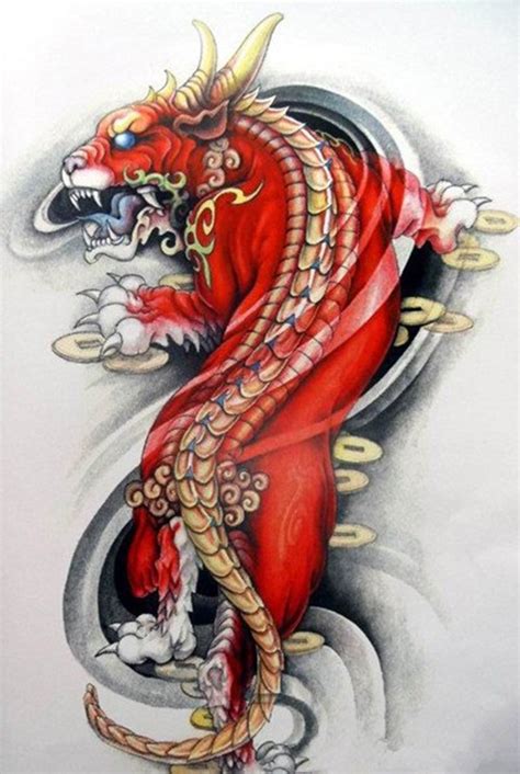 麒麟纹身手稿_上海纹身 上海纹身店 上海由龙纹身2号工作室