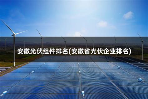 国内光伏组件厂家排名(全国前十名光伏组件生产公司) - 太阳能光伏板