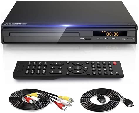 DVD Player, HDMI AV Output, All Region Free CD DVD Players for TV, DVD Players with NTSC/PAL System, Supports Mic
