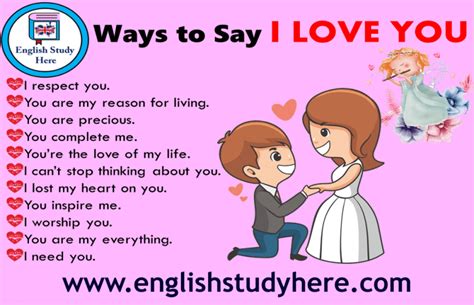 100 Ways to Say I LOVE YOU - English Learn Site