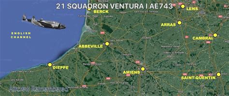 21 Squadron Ventura I AE743 F/O. Chippendale, RAF Oulton, English Channel