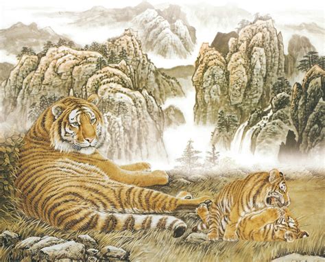 虎的寓意很好的诗句,比较萌的老虎名,关于虎的吉祥成语_大山谷图库