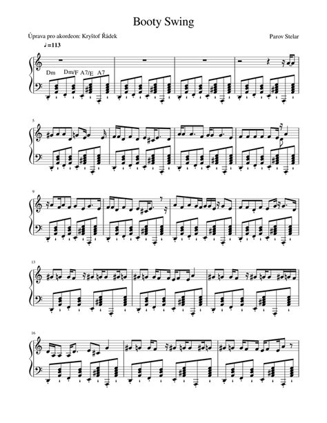 Parov Stelar - Booty Swing Sheet music for Piano | Download free in PDF ...
