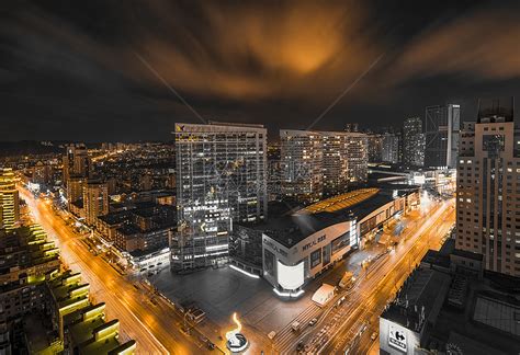 大气城市夜景现代生活背景背景图片素材免费下载_熊猫办公