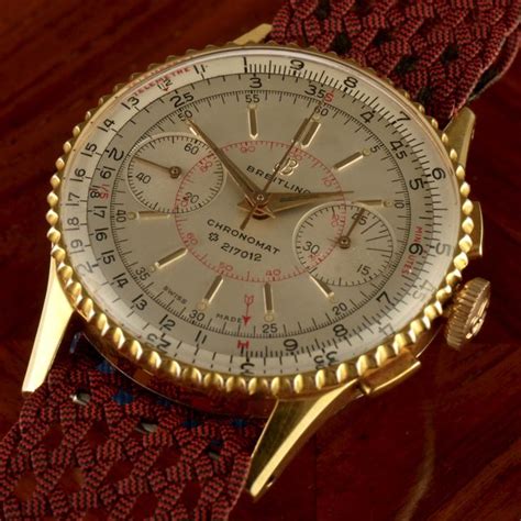 Sold Price: 18 karat gold Breitling Chronomat mens wristwatch 217012 ...