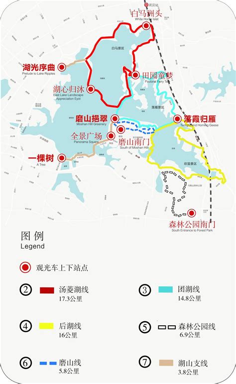 武汉东湖游览路线图,武汉东湖游览图,武汉东湖路线图_大山谷图库