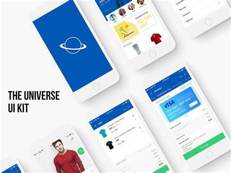 宇宙电子商务移动UI工具包 The Universe E-commerce Mobile UI Kit - NicePSD 优质设计素材下载站