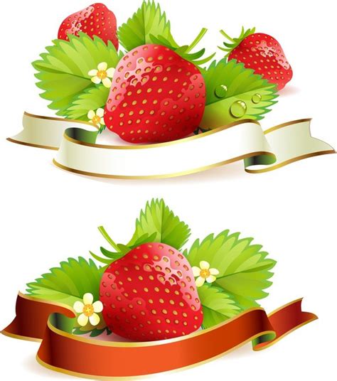 草莓水果主题原创插画图片-千库网