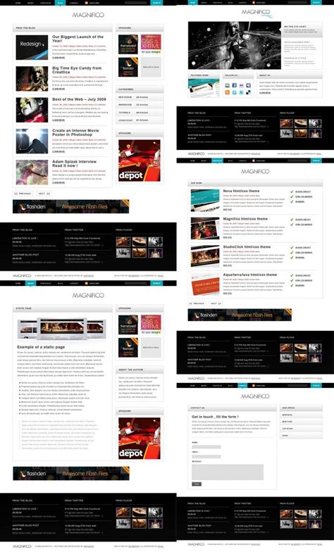 整套实用的网页模板——Psd分层素材 - NicePSD 优质设计素材下载站