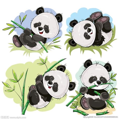 可爱熊猫和竹子设计图__其他_广告设计_设计图库_昵图网nipic.com