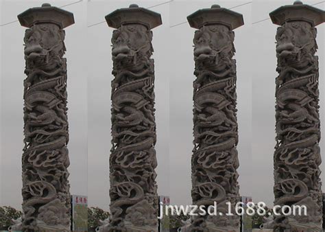 石雕公司销售石头云柱 景区祥云石柱雕刻图 云纹石柱子制造价格-阿里巴巴