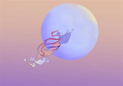中秋节嫦娥奔月插画图片下载-正版图片401598261-摄图网