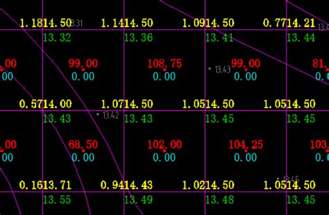 两期土方量计算（方格网法）实例例题_地形