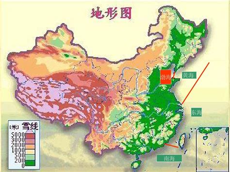 中国彩色山脉河流地形图_word文档在线阅读与下载_免费文档