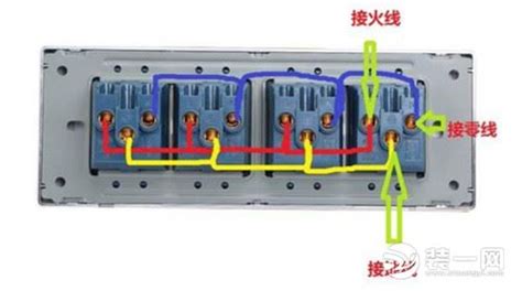 五孔一开插座开关接法图片 这样线就连接好了